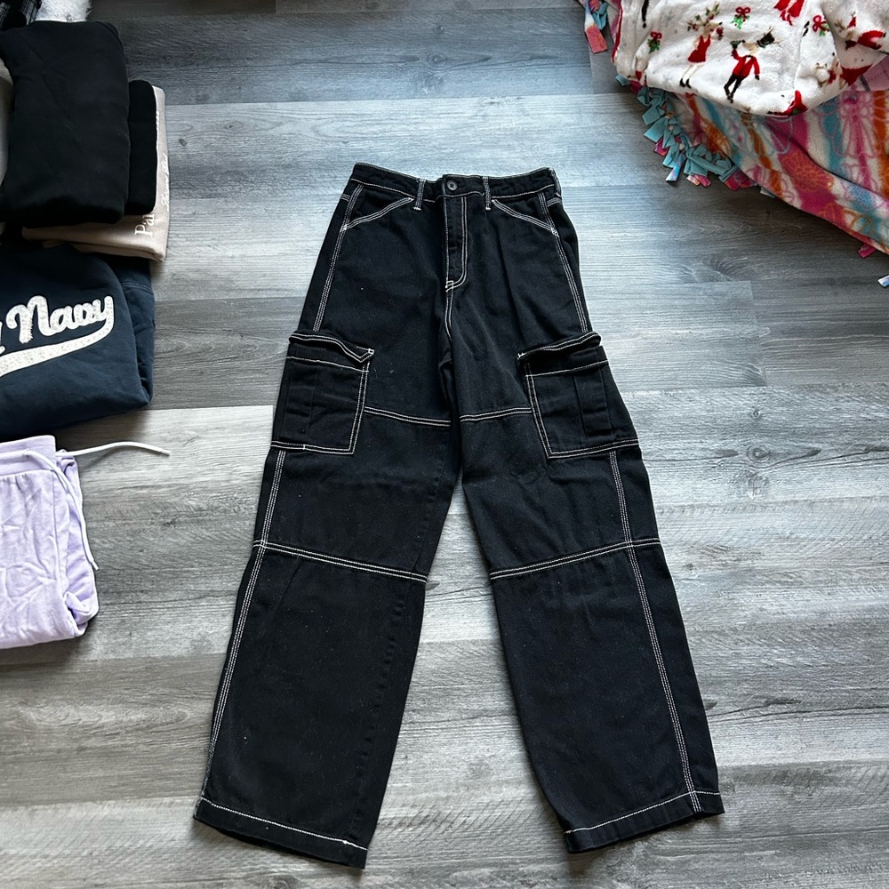 Black Cargo Pants